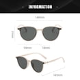 thumbnail image 2 of El marco pequeño retro es delgado, gafas de sol con personalidad de tendencia de tiro callejero, hechas de PC, 2 of 5