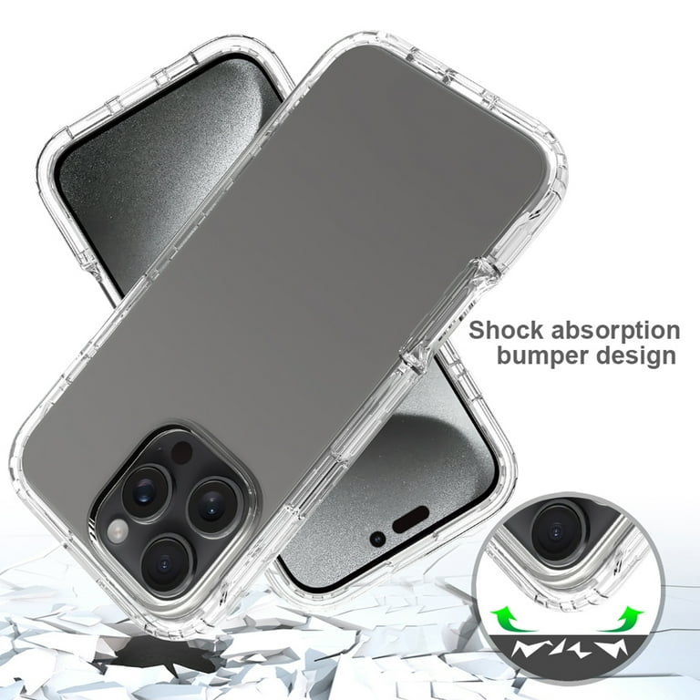 for iPhone 16 Pro Case, Full-Body Sturdy Shockproof Clear for iPhone 16 Pro Case, Full-Body Sturdy Shockproof Clear