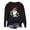 Black, variant on Gunia Womens Halloween Ghost Sweatshirts Graphic Oversized Sweatshirts Crewneck Long Sleeve Pullover Tops Fall Fashion Clothes Black S-2Xl