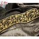 thumbnail image 5 of European Velvet Blackout Grey Luxury Curtains for Living Room Tulle Vintage Golden Lace Stitching Bedroom Custom Dining Room, 5 of 5