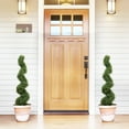thumbnail image 4 of 43” Spiral Boxwood Artificial Topiary In Plastic Pot (set Of 2 ), 4 of 5