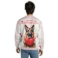 thumbnail image 5 of Happy Valentine's Day German Shepherd Brings Love Heart All Over Print 3D Sweatshirt Unisex Merch Alsatian Dog Lover Gifts - 02028, 5 of 6