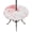 Pink, variant on Round Outdoor Tablecloth with Umbrella Hole and Zipper, Pink Floral Art Fitted Table Cover with Elastic Edge for 31-35 Inch, Watercolor Botanical Spring Flowers Waterproof Patio Tablecoths for Picnic