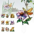 thumbnail image 4 of Flowers and Animals Series 2D Acrylic Outdoor Flower Pots Plug Props Decoration, 4 of 4
