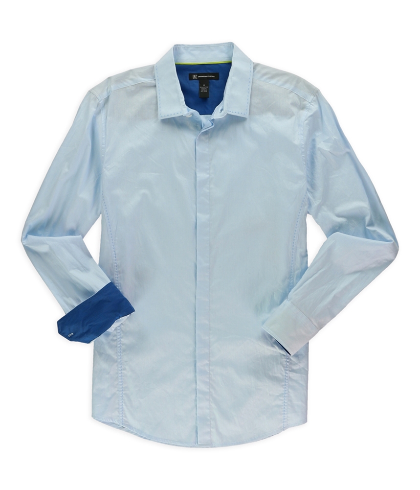 INC INC Mens Hidden Button Up Dress Shirt