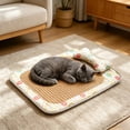 thumbnail image 5 of Dmlowu Dog Bed for Small Medium Dogs, Soft Washable Cooling Mat for Dogs Cats, Non-Slip Heat Reducing Breathable Cat Bed for Indoor Outdoor Use, 5 of 7
