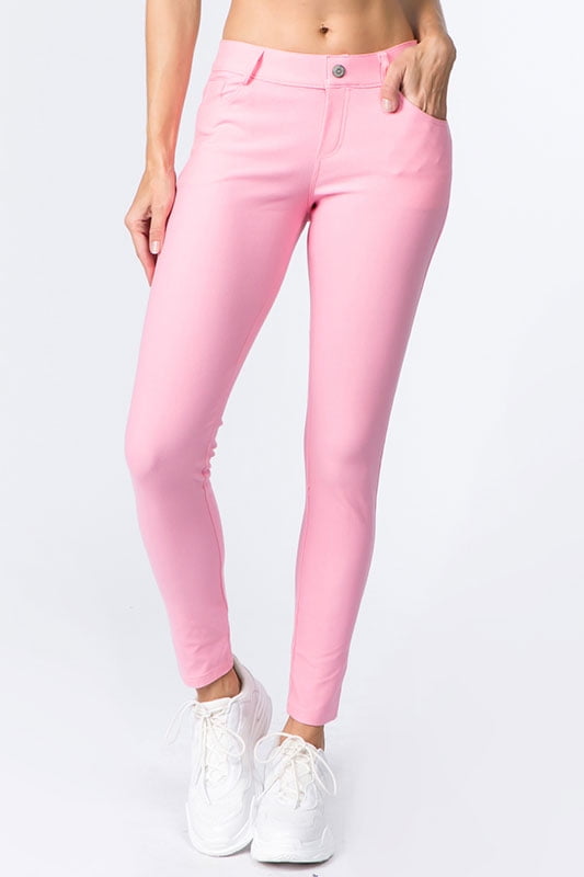 Women's Light Pink Skinny Jeans | Boohoo UK