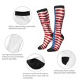 thumbnail image 4 of America Flag Pattern Knee High Socks for Women Long Leg Warmers Socks, 4 of 7