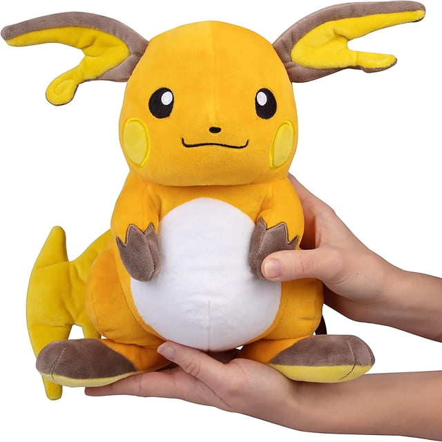 PKM 12" Rachu Plush Toy Stuffed Animal Doll for Kids Birthday Gift,Yellow