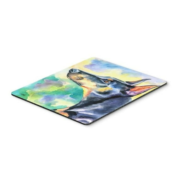 Watercolor Doberman Mouse Pad, Hot Pad or Trivet