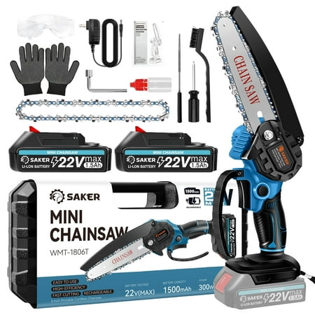 Saker 6-Inch Cordless Mini Chainsaw&comma; &dollar;40 &lpar;was &dollar;110&rpar; at Walmart