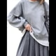 thumbnail image 3 of Sudaderas de Mujer con Cuello Redondo, Forro , Suéteres Oversize, Otoño 2025, Blusas Bonitas, Ropa Preppy Estilo-o XL, 3 of 8