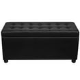 thumbnail image 3 of vidaXL Storage Ottoman Artificial Leather Black, 3 of 7