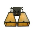 thumbnail image 2 of Meyda 137117 14 in. Arnage 2 Light Wall Sconce, Timeless Bronze, 2 of 3