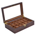 thumbnail image 4 of KLKCMS Watch Display Case Solid Watch Organizer for Tabletop Living Room Collectors 12 slot, 4 of 9