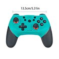 thumbnail image 2 of Reemplazo de la consola del controlador del joystick del juego del gamepad inalámbrico Bluetooth para Switch Pro con mango de 6 ejes, azul verde Guardurnaity EL2677-04B, 2 of 2