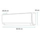 thumbnail image 5 of Aire Acondicionado Mini Split Inverter Solo Frío 115 V 1 Tonelada (12,000 BTU) Blanco Mabe -MMI12CABWCAME 21.8 SEER, 5 of 5