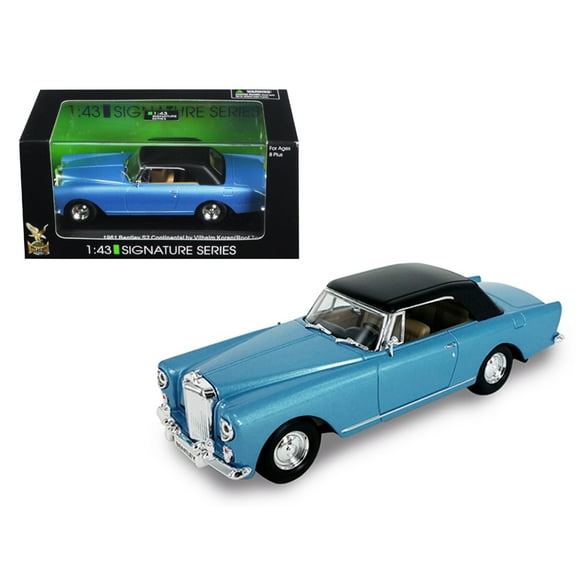 Road Signature 1961 Bentley Continental S2 Park Ward Blue 1/43 Diecast Model Car by Road Signature