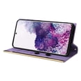 thumbnail image 3 of For Samsung Galaxy S20 Wallet Phone Case,PU Leather Folio Flip Kickstand,With Wrist Strap&Shoulder Strap,Card Slots,Shockproof Rugged Anti-fall Crossbody Phone Case Cover,Purple, 3 of 9