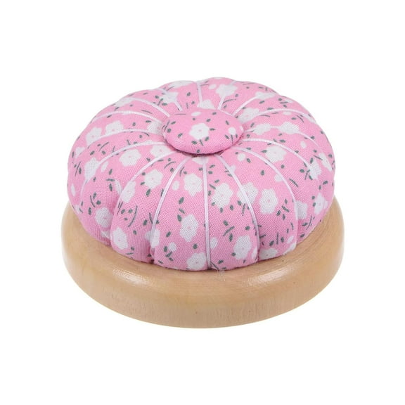Holzlrgus Pin Cushions Sewing Needle Cushion Needle Holder Pincushions with Magnetic Wooden Base for Sewing Quilting Needlework DIY Crafts, Pink White Green