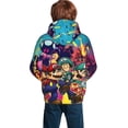 thumbnail image 6 of Lsque Mario Patten Youth Hoodie Sweatshirt Pullover with Kangaroo Pocket Boys and Girls Hoodie Warm Hoodie for Kids, 6 of 8