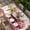 Pink Crimson Beige, variant on Valentine's Day Table Cloths for 3 Foot Rectangle Tables, Romantic Love Tree Branch Truck Roses Ombre Pink Patio Waterproof Elastic Fitted Tablecloths, Washable Rectangular Table Cover for Camping