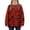 Red, variant on Girls Loose Long Sleeve Crew Neck Knit Sweater Christmas Tree Graphic For Fall Winter Daily Layering Wear
