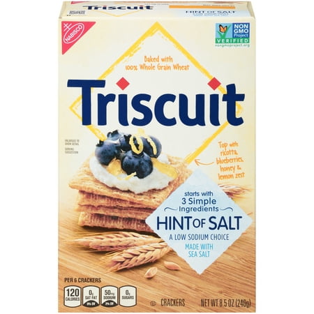 Nabisco Triscuit Hint Of Salt Crackers, 8.5 Oz. (Best Low Cal Snacks)