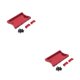 thumbnail image 3 of Tholdsy 1 Juego de piezas de repuesto de coche RC, accesorio de metal, práctico y práctico amortiguador RC, accesorios de coche RC reparables Rojo 2piezas, 3 of 6