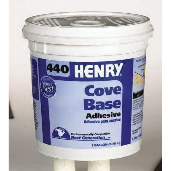 Henry No.440 Cove Base Adhesive Concrete Block, Drywall Wood, Brick, Plastic 1 Gl