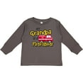 thumbnail image 3 of Inktastic My Grandpa is a Firefighter with Fire Truck Boys or Girls Long Sleeve Toddler T-Shirt, 3 of 5