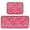 Seamless Pattern with Pink Rose, variant on 2-Piece Kitchen Mat Set Non Slip Washable Floor Mats Decorative Rugs for Kitchen Sink Laundry Red Valentine's Day Pattern