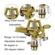 thumbnail image 4 of Aspersor de impacto de aleación de zinc, ajustable de 0 a 360 grados para una amplia cobertura en jardines, alta atomización y resistente al sol y al frío, 4 of 5