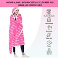 thumbnail image 3 of Pink Strawberry Hoodie Blanket for Women Adult - Christmas Birthday Gifts Ideas for Women Wife Mom Daughter Sister Her, 3 of 5