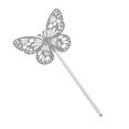 thumbnail image 1 of Brillo De Plata Dorado Ahueca Hacia Fuera DIY Magdalena Topper Cake Pick Wedding Wedding Party Christmas Decoration Cake, 1 of 9