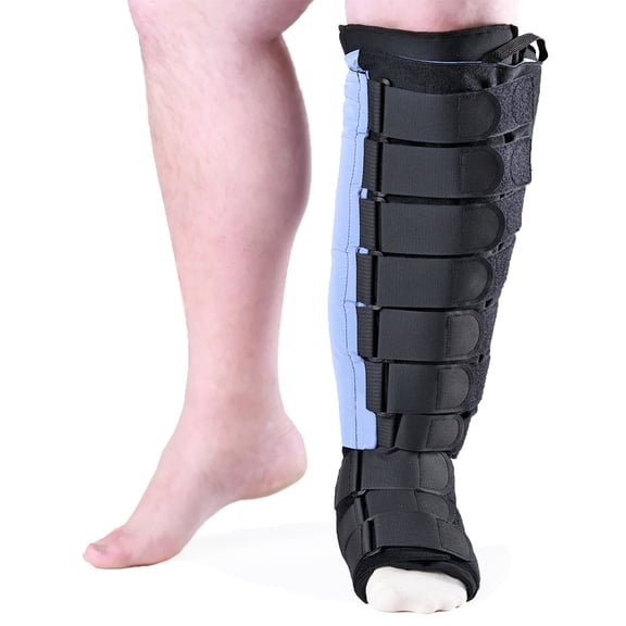 SIGVARIS 1204 Medafit Below Knee Non-Elastic w/ Boot-XL Tall-Left-BLK