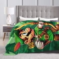 thumbnail image 4 of Super Mario Blanket, Super Soft Throw Blanket For Bed Sofa Couch, Cozy Flannel Blanket For Bedroom Livingroom, 60"X50", 4 of 9