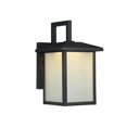 thumbnail image 1 of 11 in. Tall Ryston Transitional Led Textured Black Outdoor Wall Sconce, 1 of 1