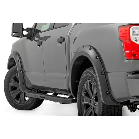 Rough Country Pocket Fender Flares for 2017-2024 Nissan Titan - F-N101705A