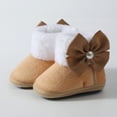 thumbnail image 3 of Mostsola Baby Booties First Walkers Cozy Shoes Warm Bowknot Sock Shoes for Boy Girl, 3 of 8