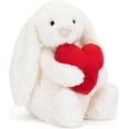 thumbnail image 1 of Conejo de Peluche de Corazón Rojo Tímido, Mediano 30 cm, 1 of 1