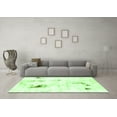 thumbnail image 3 of Ahgly Company Indoor Rectangle Abstract Green Modern Area Rugs, 7' x 9', 3 of 4