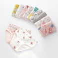 thumbnail image 4 of Bellafa Girls' Colourful Underwear Panties Assorted Pattern Cotton Random 3 Pack Briefs for 2-12 Years Kids, 4 of 10