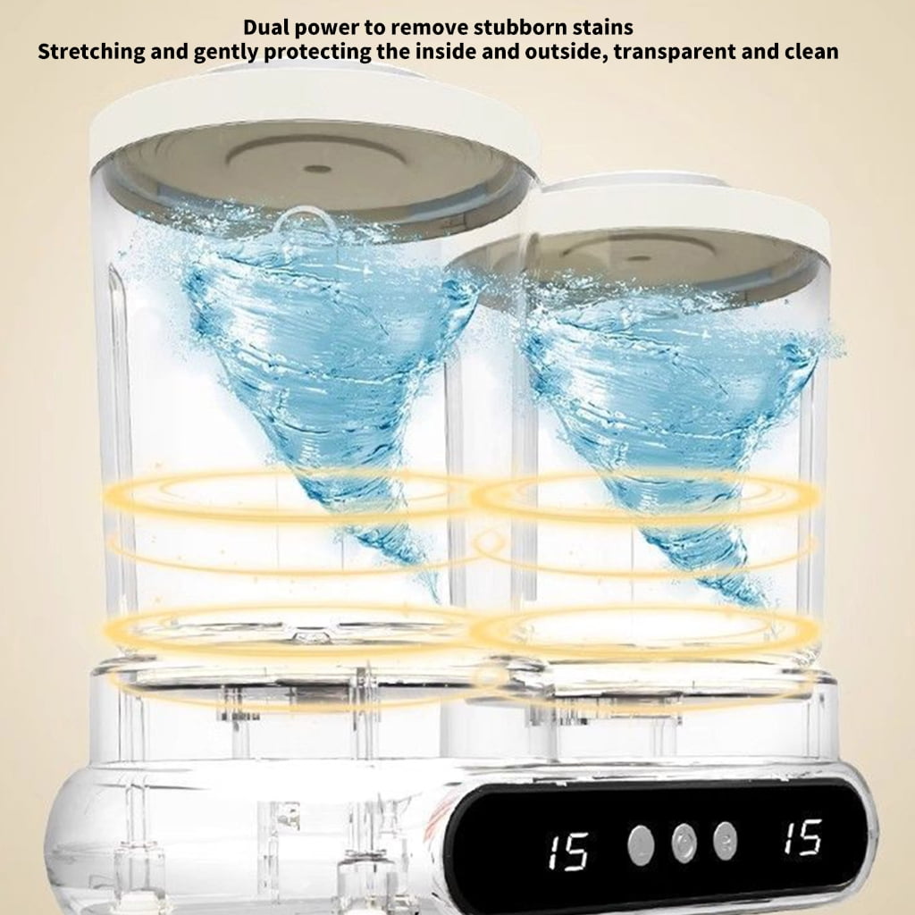 PatungKu Double Tub Washing Device Independent Control Low Noise Design Home Laundry