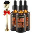 thumbnail image 1 of Abera Sérum de Croissance Capillaire - Traitement de Repousse Naturelle pour les Cheveux et la Barbe avec Biotine et Huile de Ricin, Combo Économique (3 Sérums + Cadeau), 1 of 9