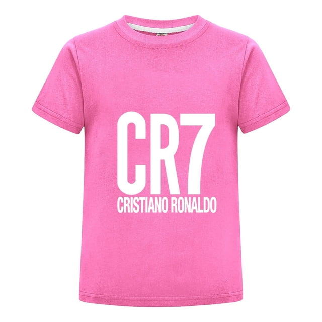Camiseta CR7 para Niños con Estampado de Ronaldo y Playera de Futbol Infantil para Verano