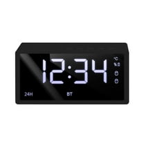 Giunmcul Holiday Gift Finder Mirror Clock Bluetooth Audio Radio Student Alarm Clock Mini Card Small Speaker Desktop Audio