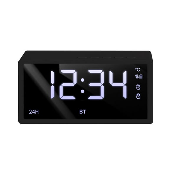 Mirror Clock Bluetooth Audio Radio Student Alarm Clock Mini Card Small Speaker Desktop Audio