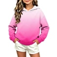 thumbnail image 6 of Otntypg Ombre Hoodies for Girls Lightweight Casual Fall Long Sleeve Tie Dye Gradient Color Printed Hooded Pullover Tops Trendy Oversized Basic Atheltic Sweatshirts, 6 of 6