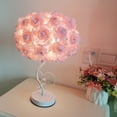 thumbnail image 6 of Pink Rose Flower Table Lamp, Romantic Bouquet Lamp Bedside Night Light Artificial Rose Gift for Valentines Dating Party Home Bedroom Wedding Decor, 6 of 6